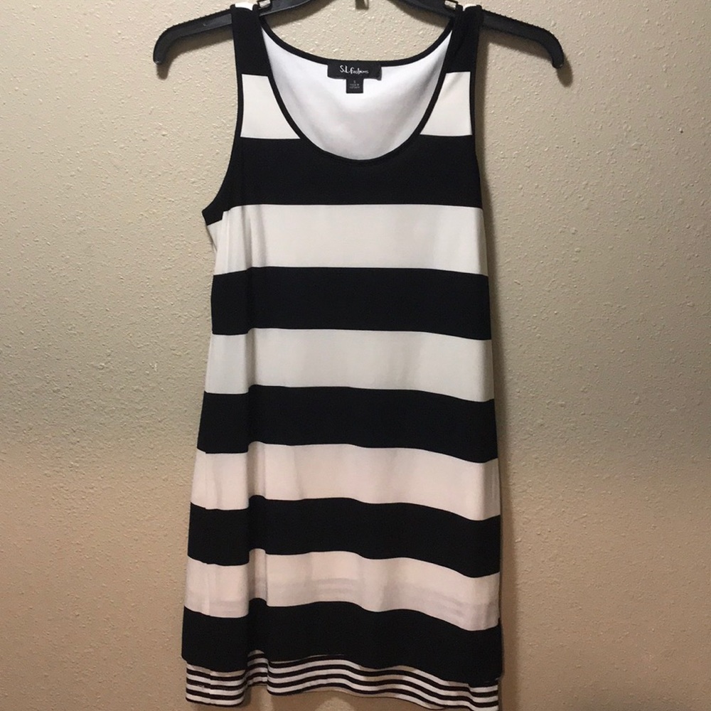 S.L. Fashions Striped Dress